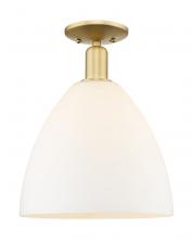 Innovations Lighting 716-1C-SG-GBD-121 - Bristol - 1 Light - 12 inch - Satin Gold - Semi-Flush Mount