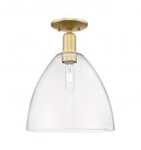 Innovations Lighting 716-1C-SG-GBD-122 - Bristol - 1 Light - 12 inch - Satin Gold - Semi-Flush Mount