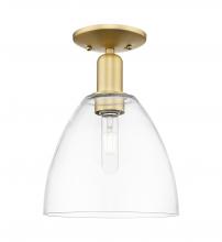 Innovations Lighting 716-1C-SG-GBD-92 - Bristol - 1 Light - 9 inch - Satin Gold - Semi-Flush Mount