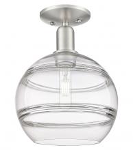 Innovations Lighting 716-1C-SN-G556-10CL - Rochester - 1 Light - 10 inch - Brushed Satin Nickel - Semi-Flush Mount