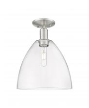 Innovations Lighting 716-1C-SN-GBD-122 - Bristol - 1 Light - 12 inch - Brushed Satin Nickel - Semi-Flush Mount