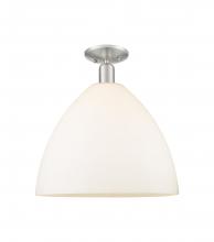 Innovations Lighting 716-1C-SN-GBD-161 - Bristol - 1 Light - 16 inch - Brushed Satin Nickel - Semi-Flush Mount