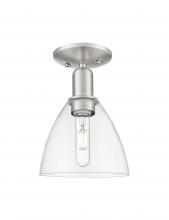 Innovations Lighting 716-1C-SN-GBD-752 - Bristol - 1 Light - 8 inch - Brushed Satin Nickel - Semi-Flush Mount