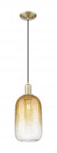Innovations Lighting 716-1P-AB-G482-7AM - Brookhaven Cloche - 1 Light - 6 inch - Antique Brass - Cord hung - Mini Pendant