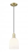 Innovations Lighting 716-1P-AB-G558-6GWH - Bella - 1 Light - 6 inch - Antique Brass - Cord hung - Mini Pendant