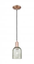 Innovations Lighting 716-1P-AC-G259 - Caledonia - 1 Light - 5 inch - Antique Copper - Cord hung - Mini Pendant