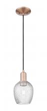 Innovations Lighting 716-1P-AC-G292 - Salina - 1 Light - 6 inch - Antique Copper - Cord hung - Mini Pendant