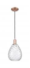 Innovations Lighting 716-1P-AC-G372 - Waverly - 1 Light - 8 inch - Antique Copper - Cord hung - Mini Pendant