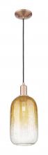 Innovations Lighting 716-1P-AC-G482-7AM - Brookhaven Cloche - 1 Light - 6 inch - Antique Copper - Cord hung - Mini Pendant