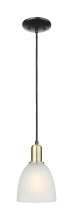 Innovations Lighting 716-1P-BAB-G381 - Castile - 1 Light - 6 inch - Black Antique Brass - Cord hung - Mini Pendant