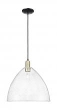 Innovations Lighting 716-1P-BAB-GBD-164 - Bristol - 1 Light - 16 inch - Black Antique Brass - Cord hung - Mini Pendant
