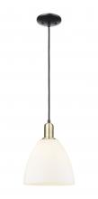 Innovations Lighting 716-1P-BAB-GBD-91 - Bristol - 1 Light - 9 inch - Black Antique Brass - Cord hung - Mini Pendant