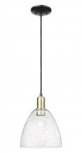 Innovations Lighting 716-1P-BAB-GBD-94 - Bristol - 1 Light - 9 inch - Black Antique Brass - Cord hung - Mini Pendant