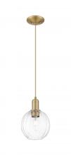 Innovations Lighting 716-1P-BB-G458-7CL - Preston Globe - 1 Light - 6 inch - Brushed Brass - Cord hung - Mini Pendant