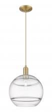 Innovations Lighting 716-1P-BB-G556-12CL - Rochester - 1 Light - 12 inch - Brushed Brass - Cord hung - Mini Pendant