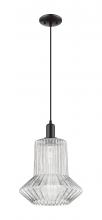 Innovations Lighting 716-1P-BK-G212 - Springwater - 1 Light - 12 inch - Matte Black - Cord hung - Mini Pendant