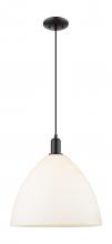 Innovations Lighting 716-1P-BK-GBD-161 - Bristol - 1 Light - 16 inch - Matte Black - Cord hung - Mini Pendant