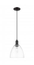 Innovations Lighting 716-1P-BK-GBD-92 - Bristol - 1 Light - 9 inch - Matte Black - Cord hung - Mini Pendant