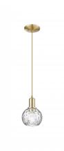 Innovations Lighting 716-1P-CB-G1215-6 - Athens Water Glass - 1 Light - 6 inch - Champagne Bronze - Cord hung - Mini Pendant