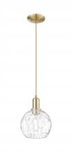 Innovations Lighting 716-1P-CB-G1215-8 - Athens Water Glass - 1 Light - 8 inch - Champagne Bronze - Cord hung - Mini Pendant