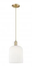 Innovations Lighting 716-1P-CB-G559-8GWH - Bridal Veil - 1 Light - 8 inch - Champagne Bronze - Cord hung - Mini Pendant