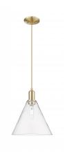 Innovations Lighting 716-1P-CB-GBC-122 - Berkshire Glass - 1 Light - 12 inch - Champagne Bronze - Cord hung - Mini Pendant