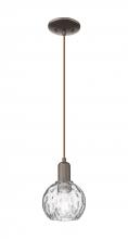Innovations Lighting 716-1P-OB-G1215-6 - Athens Water Glass - 1 Light - 6 inch - Oil Rubbed Bronze - Cord hung - Mini Pendant