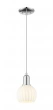 Innovations Lighting 716-1P-PC-G1217-6WV - White Venetian - 1 Light - 6 inch - Polished Chrome - Cord hung - Mini Pendant