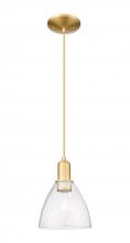 Innovations Lighting 716-1P-SG-GBD-754 - Bristol - 1 Light - 8 inch - Satin Gold - Cord hung - Mini Pendant