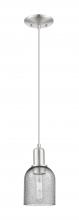 Innovations Lighting 716-1P-SN-G257 - Caledonia - 1 Light - 5 inch - Brushed Satin Nickel - Cord hung - Mini Pendant