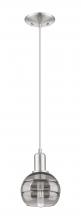 Innovations Lighting 716-1P-SN-G556-6SM - Rochester - 1 Light - 6 inch - Brushed Satin Nickel - Cord hung - Mini Pendant