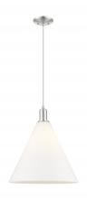 Innovations Lighting 716-1P-SN-GBC-161 - Berkshire Glass - 1 Light - 16 inch - Brushed Satin Nickel - Cord hung - Mini Pendant