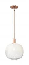 Innovations Lighting 716-1S-AC-G481-10OP - Brookhaven Sphere - 1 Light - 6 inch - Antique Copper - Mini Pendant