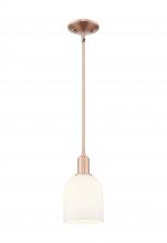 Innovations Lighting 716-1S-AC-G558-6GWH - Bella - 1 Light - 6 inch - Antique Copper - Stem hung - Mini Pendant