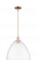 Innovations Lighting 716-1S-AC-GBD-162 - Bristol - 1 Light - 16 inch - Antique Copper - Stem hung - Mini Pendant