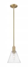 Innovations Lighting 716-1S-BB-GBC-84 - Berkshire Glass - 1 Light - 8 inch - Brushed Brass - Stem hung - Mini Pendant