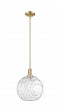 Innovations Lighting 716-1S-CB-G1215-12 - Athens Water Glass - 1 Light - 12 inch - Champagne Bronze - Stem hung - Mini Pendant