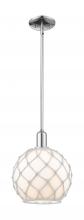 Innovations Lighting 716-1S-PC-G121-10RW - Farmhouse Rope - 1 Light - 10 inch - Polished Chrome - Stem hung - Mini Pendant