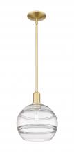 Innovations Lighting 716-1S-SG-G556-10CL - Rochester - 1 Light - 10 inch - Satin Gold - Stem hung - Mini Pendant