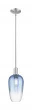 Innovations Lighting 716-1S-SN-G484-7SB - Brookhaven Flute - 1 Light - 6 inch - Brushed Satin Nickel - Mini Pendant