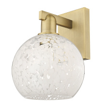 Innovations Lighting 716-1W-BB-G1216-8WM - White Mouchette - 1 Light - 8 inch - Brushed Brass - Sconce