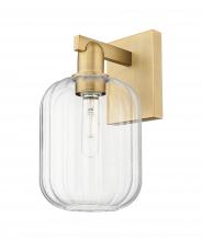 Innovations Lighting 716-1W-BB-G460-7CL - Preston Cylinder - 1 Light - 6 inch - Brushed Brass - Sconce