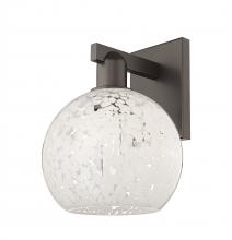 Innovations Lighting 716-1W-OB-G1216-8WM - White Mouchette - 1 Light - 8 inch - Oil Rubbed Bronze - Sconce