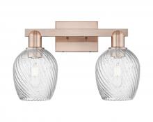 Innovations Lighting 716-2W-AC-G292 - Salina - 2 Light - 17 inch - Antique Copper - Bath Vanity Light