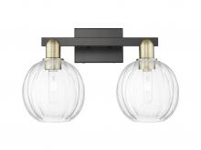 Innovations Lighting 716-2W-BAB-G458-7CL - Preston Globe - 2 Light - 16 inch - Black Antique Brass - Bath Vanity Light