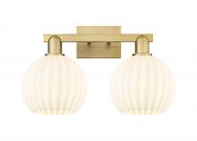 Innovations Lighting 716-2W-BB-G1217-8WV - White Venetian - 2 Light - 19 inch - Brushed Brass - Bath Vanity Light