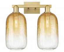 Innovations Lighting 716-2W-BB-G482-7AM - Brookhaven Cloche - 2 Light - 16 inch - Brushed Brass - Bath Vanity Light