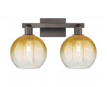 Innovations Lighting 716-2W-OB-G483-8AM - Brookhaven Globe - 2 Light - 16 inch - Oil Rubbed Bronze - Bath Vanity Light