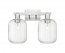 Innovations Lighting 716-2W-SN-G460-7CL - Preston Cylinder - 2 Light - 16 inch - Brushed Satin Nickel - Bath Vanity Light