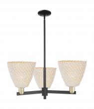 Innovations Lighting 716-3CR-BAB-NBD-9-NAT - Bristol Natural - 3 Light - 31 inch - Black Antique Brass - Stem hung - Pendant